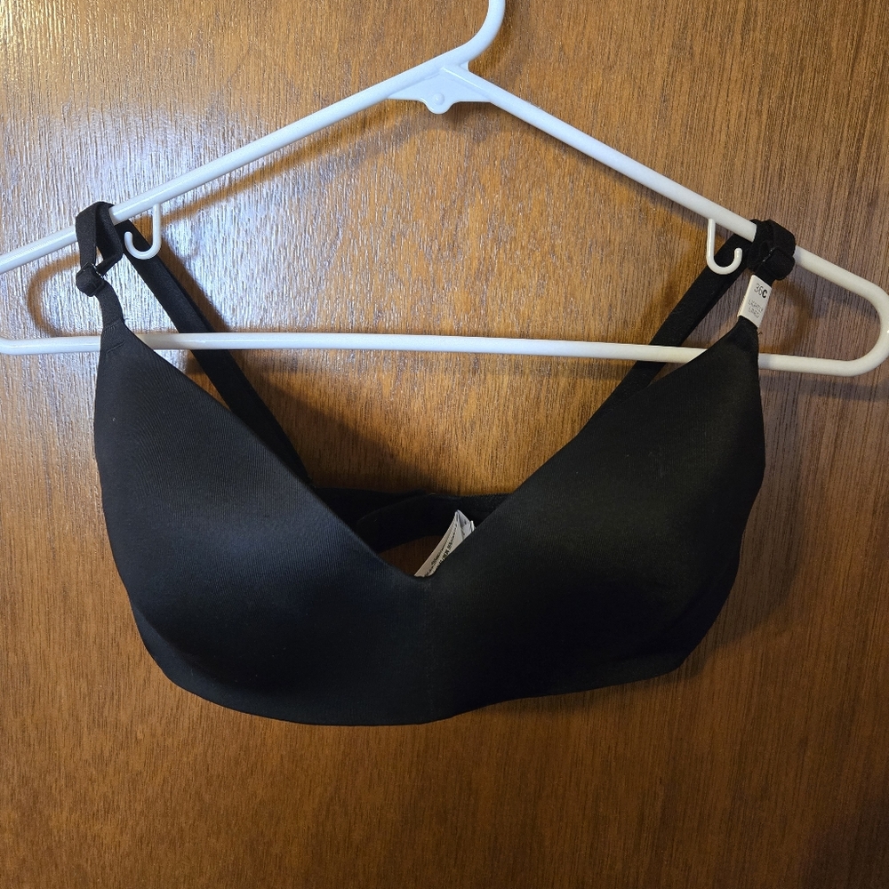 PINK Victoria's Secret Black Wireless T-Shirt Bra